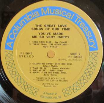 6LP/Coffret Various: The Great Love Songs Of Our Time