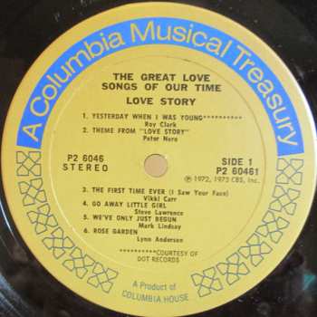 6LP/Coffret Various: The Great Love Songs Of Our Time