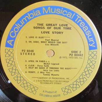 6LP/Coffret Various: The Great Love Songs Of Our Time