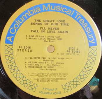 6LP/Coffret Various: The Great Love Songs Of Our Time