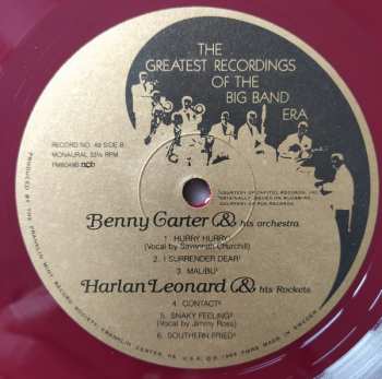 2LP/Coffret Various: The Greatest Recordings Of The Big Band Era 49/50 (2xLP + BOX + BOOKLET) (ČERVENÉ DESKY)