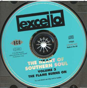 CD Various: The Heart Of Southern Soul Volume 3. The Flame Burns On
