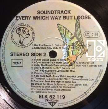 LP Various: The Soundtrack Music From Clint Eastwood's Every Which Way But Loose