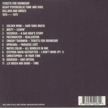 CD Various: Tickets For Doomsday: Heavy Psychedelic Funk And Soul (Ballads And Dirges 1970-1975) DIGI