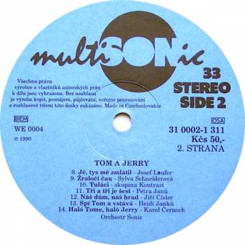LP Various: Tom A Jerry (Písničky)