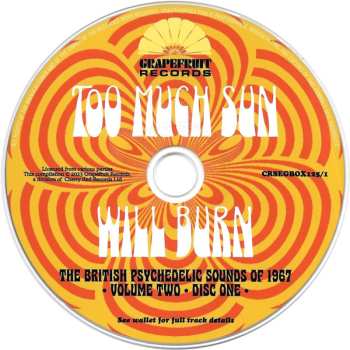 3CD/Coffret Various: Too Much Sun Will Burn (The British Psychedelic Sounds of 1967 Volume 2)