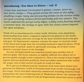 CD Various: Too Slow To Disco 3