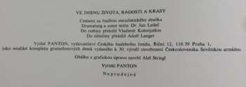 10LP/Coffret Various: Ve Jménu Života Radosti A Krásy (3xLP+BOX+BOOKLET)