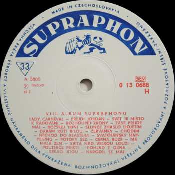 LP Various: VIII. Album Supraphonu