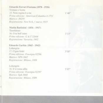 CD Various: Cantati Italiani Di Wagner Vol. 1 - Parte Prima Il Periodo Acustico (1902-1925)