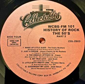 2LP Various: WCBS FM101 History Of Rock The 50's Part 2