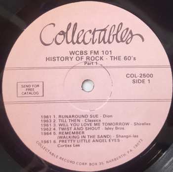 2LP Various: WCBS FM101 History Of Rock - The 60's