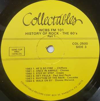 2LP Various: WCBS FM101 History Of Rock - The 60's