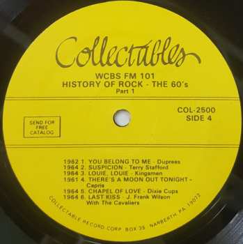 2LP Various: WCBS FM101 History Of Rock - The 60's