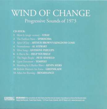 4CD/Coffret Various: Wind Of Change: Progressive Sounds Of 1973