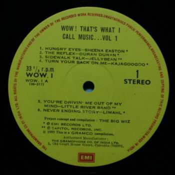 LP Various: Wow! That's What I Call Music...(Vol.1)