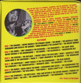 6CD/Coffret Various: Wyld Beests And Weirdos (Gods Of British 60's R&B Beat Punk)