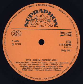 LP Various: XVIII. Album Supraphonu