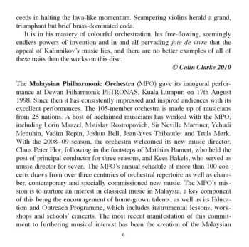 CD Vasily Sergeyevich Kalinnikov: The Two Symphonies