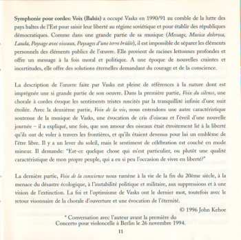 CD Pēteris Vasks: Cello Concerto