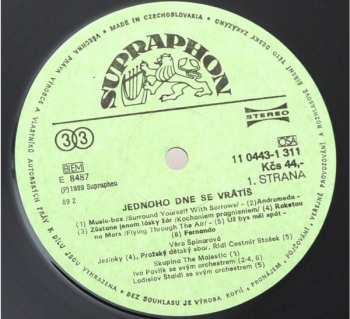 LP Věra Špinarová: Jednoho Dne Se Vrátíš