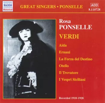 Sings Verdi : The 1918 - 1928 Recordings