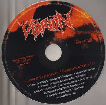 CD Vibrion: Closed Frontiers / Erradicated Life