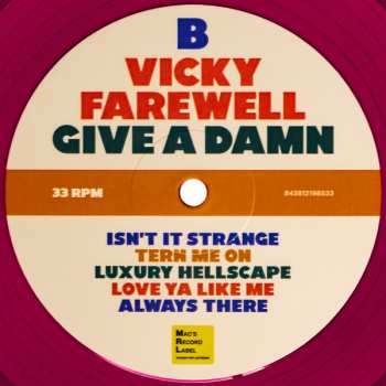 LP Vicky Farewell: Give A Damn CLR