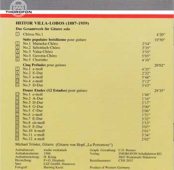 CD Heitor Villa-Lobos: Gitarre Gesamtwerk