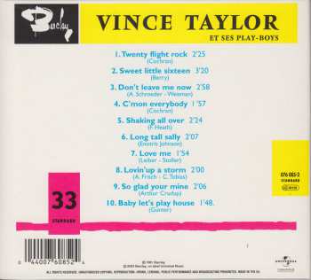 CD Vince Taylor And His Playboys: Le Rock C'est Ça !