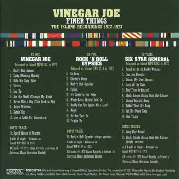 3CD/Coffret Vinegar Joe: Finer Things (The Island Recordings 1972-1973)