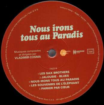 LP Vladimir Cosma: Un Éléphant Ça Trompe Énormément / Nous Irons Tous Au Paradis
