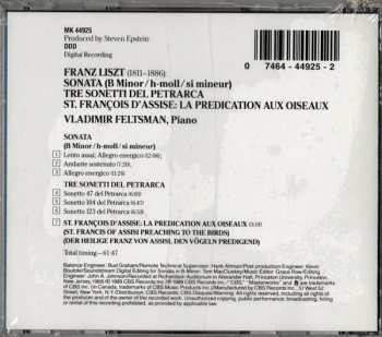 CD Franz Liszt: Sonata In B Minor / Tre Sonetti Del Petrarci