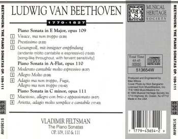 CD Vladimir Feltsman: Vladimir Feltsman Performs Beethoven (Piano Sonatas Op. 109, 110 & 111)