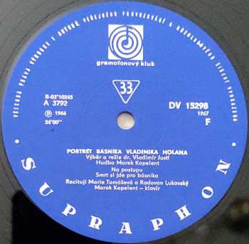 LP Vladimír Holan: Portrét Básnika Vladimíra Holana