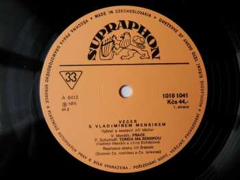 LP Vladimír Menšík: Večer S Vladimírem Menšíkem 1