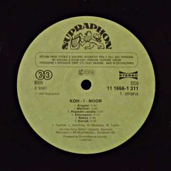 LP Vlastimil Třešňák: Koh-i-noor / Třešňák Korman Gadžor (Druhá Strana)