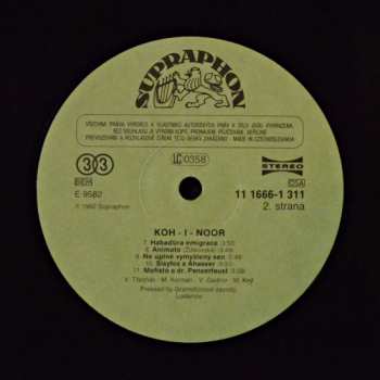 LP Vlastimil Třešňák: Koh-i-noor / Třešňák Korman Gadžor (Druhá Strana)