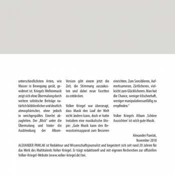 CD Volker Kriegel: Schöne Aussichten