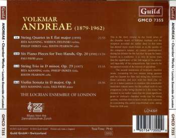 CD Volkmar Andreae: String Quartet In E Flat / String Trio, Op. 29 / Violin Sonata, Op. 4 / Six Piano Pieces, Op. 20
