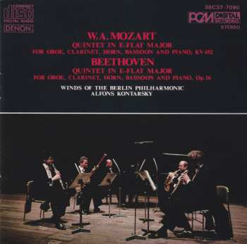 CD Ludwig van Beethoven: Quintet In E-Flat Major For Oboe, Clarinet, Horn, Bassoon And Piano, KV452 / Quintet In E-Flat Major For Oboe, Clarinet, Horn, Bassoon And Piano, Op.16