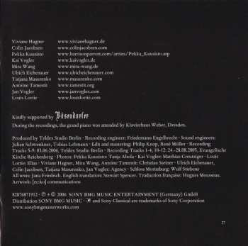 CD Wolfgang Amadeus Mozart: String Quintet K 515 - Die Zauberflöte - Piano Quartet K 478
