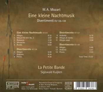 CD Wolfgang Amadeus Mozart: Eine Kleine Nachtmusik / Divertimento KV 136