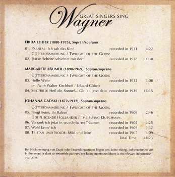 10CD/Coffret Richard Wagner: Great Singers Sing