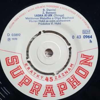 SP Waldemar Matuška: Čert Ví, Kdy Kotvy Zvednem / Láska Je Lék