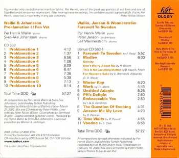 2CD Per Henrik Wallin: Proklamation I / Farewell To Sweden