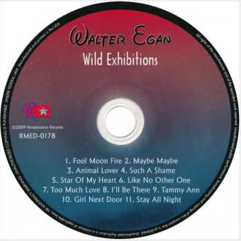 CD Walter Egan: Wild Exhibitions