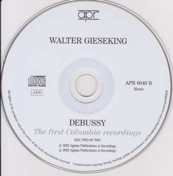 2CD Claude Debussy: Walter Gieseking Plays Debussy The First Columbia Recordings