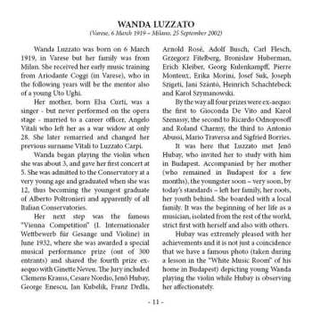 8CD/Coffret Wanda Luzzato: The Art Of Violin 2 - 1955-1979 Unreleased Recordings LTD