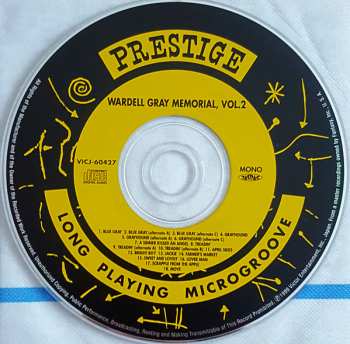 CD Wardell Gray: Memorial Volume 2 LTD
